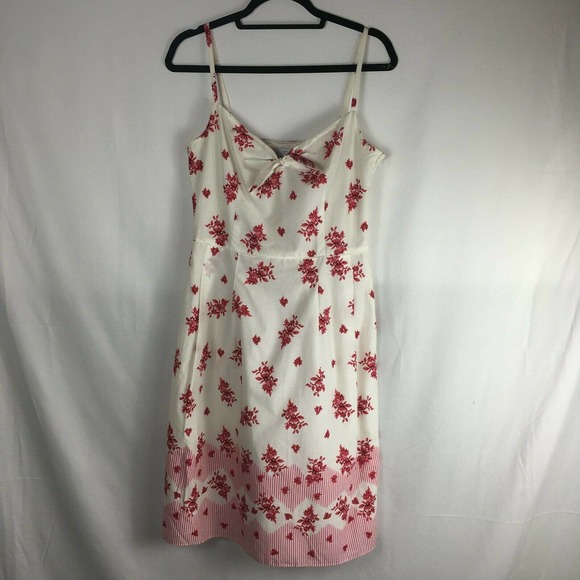Ann Taylor Dresses & Skirts - Ann Taylor Loft Red & White Floral Sundress 8